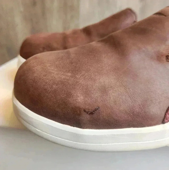 Red Wing Brown Leather Safety Slip On Steel Toe Shoes Size 8.5 Women's - Picture 5 of 9